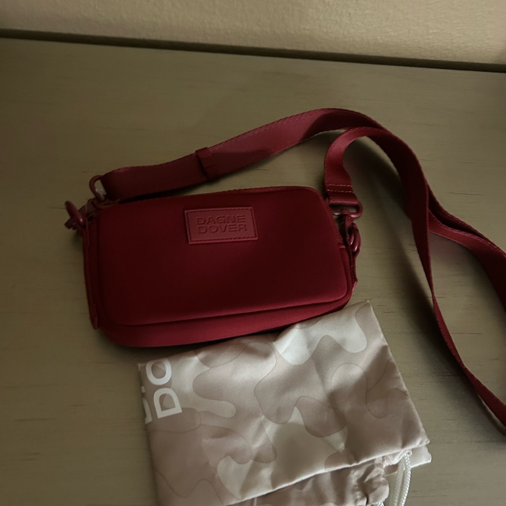 Dagne Dover Crossbody Bag in Deep Red